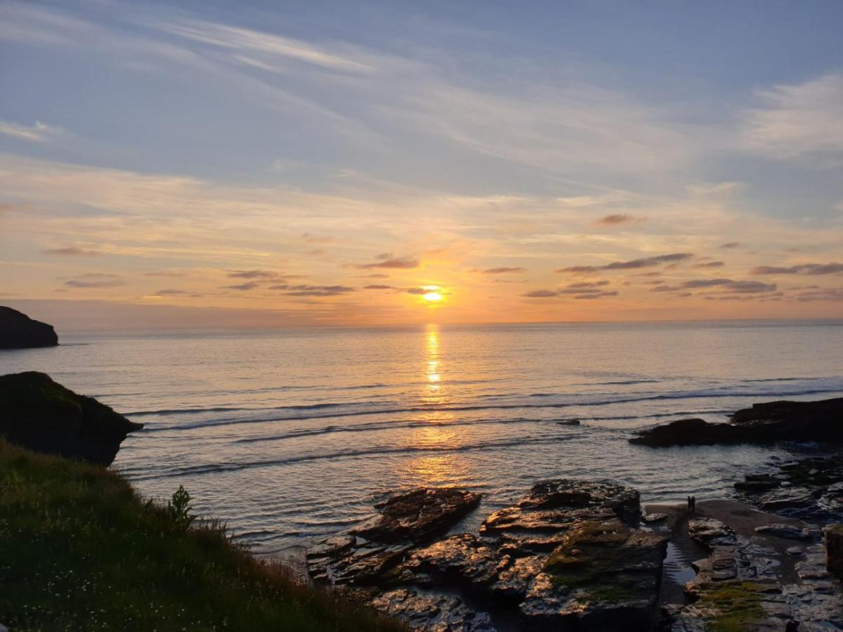 Polrunny Farm Seaberry Cottage With A Sea View And Log Burner Boscastle Buitenkant foto