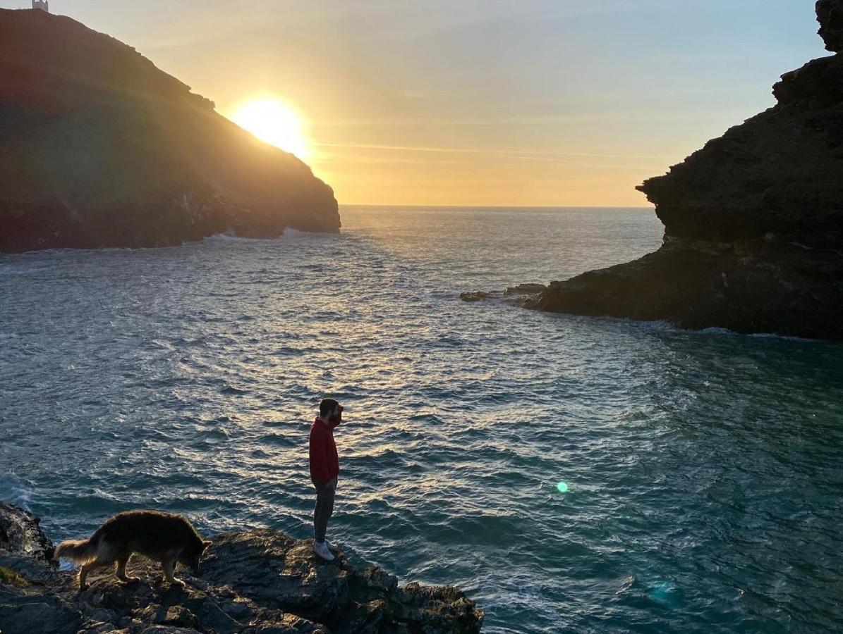 Polrunny Farm Seaberry Cottage With A Sea View And Log Burner Boscastle Buitenkant foto